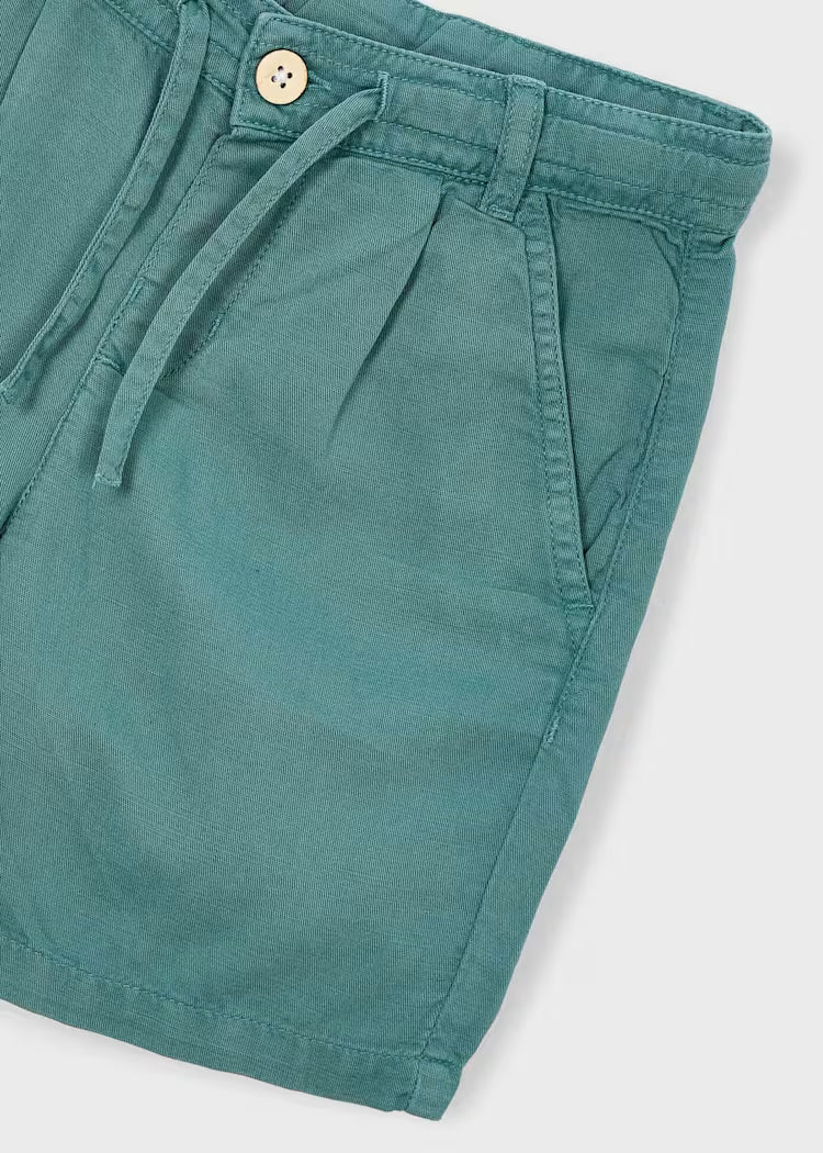 Bermuda relaxed fit com linho menino