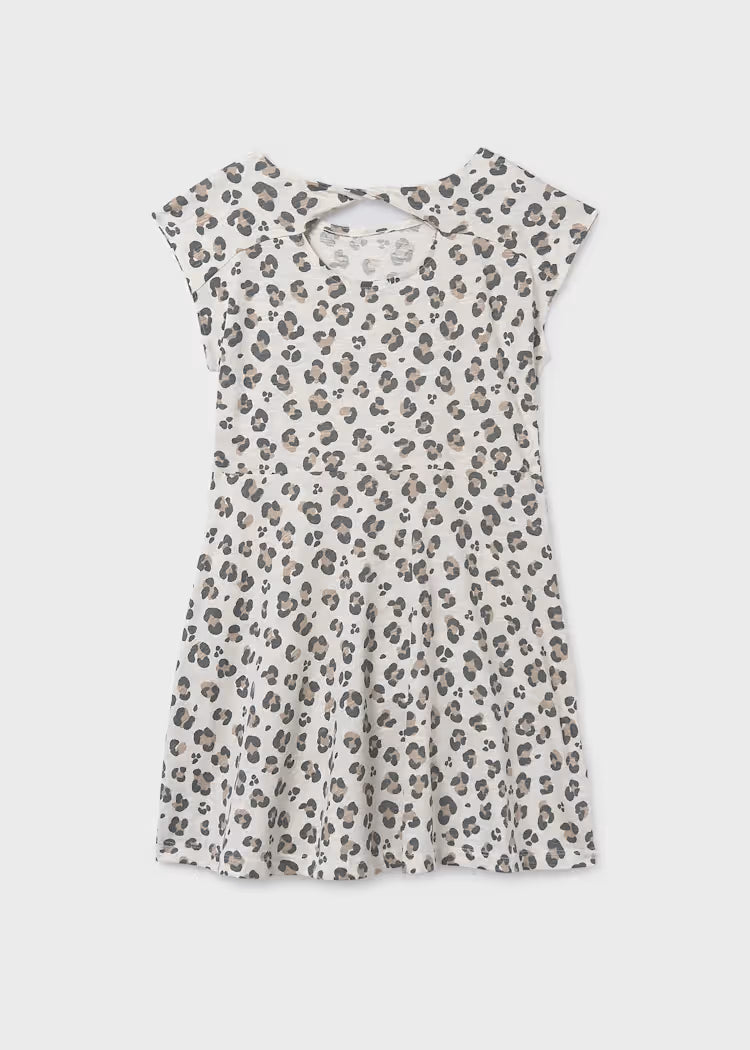 Vestido malha estampado rapariga
