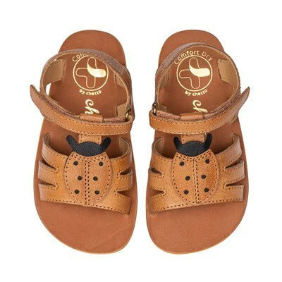 Sandálias Joaninha barefoot em pele outlet