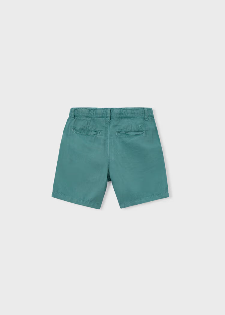 Bermuda relaxed fit com linho menino