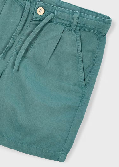 Bermuda relaxed fit com linho menino