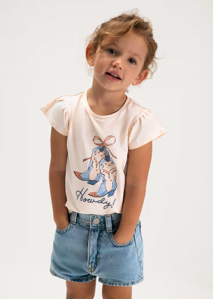 Calções ganga básicos menina