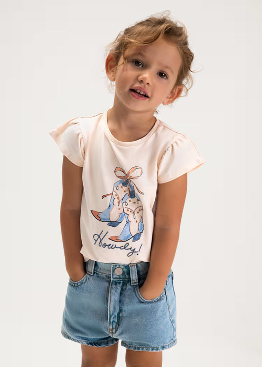 Calções ganga básicos menina