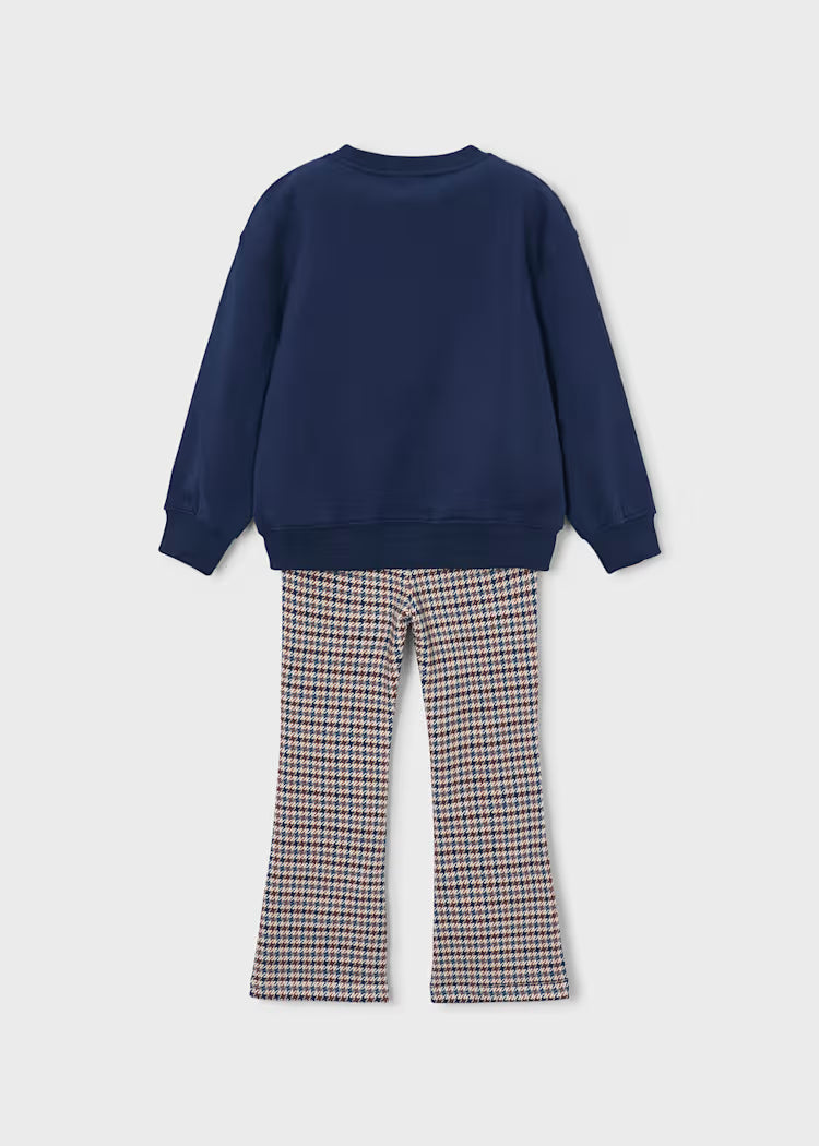 Conjunto leggings e sweat menina