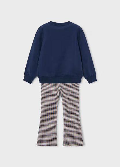 Conjunto leggings e sweat menina