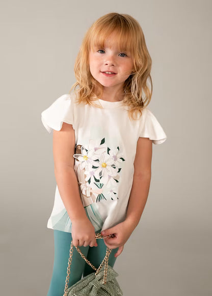 Conjunto leggings e t-shirt boneca menina