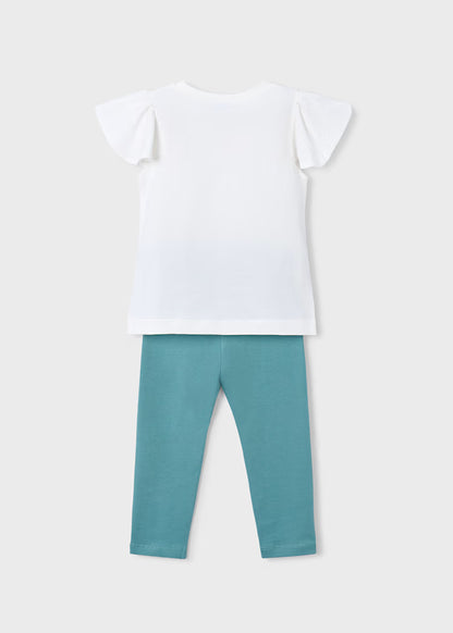 Conjunto leggings e t-shirt boneca menina