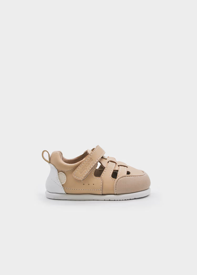 Sandalias Barefoot Bebé Bege