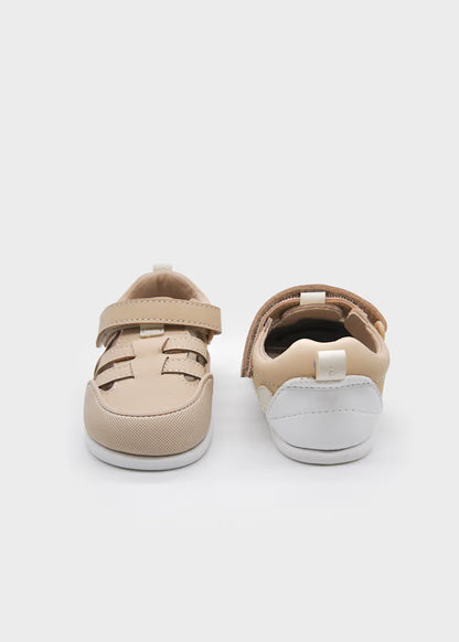Sandalias Barefoot Bebé Bege