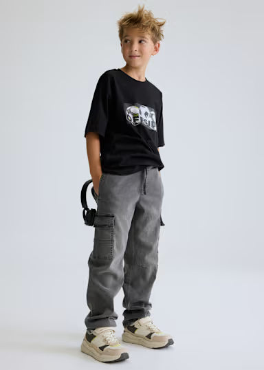 T-Shirt Serigrafia Rapaz Preto