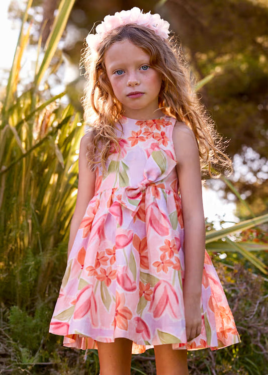 Vestido cerimónia flores menina