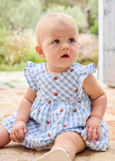 Vestido Com Tapa Fraldas Recem Nascida 1