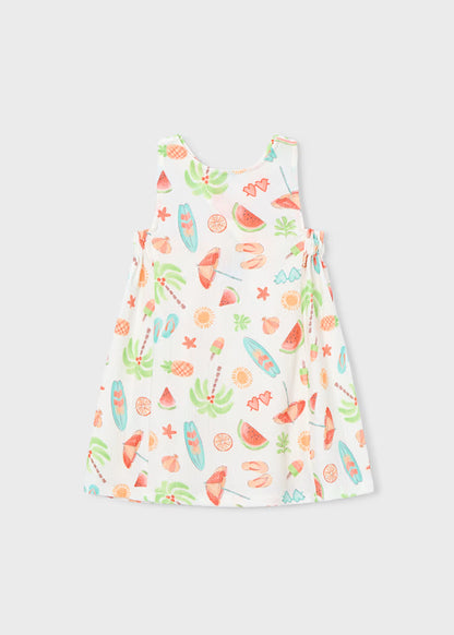 Vestido Fluido Menina Abobora