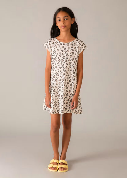 Vestido malha estampado rapariga
