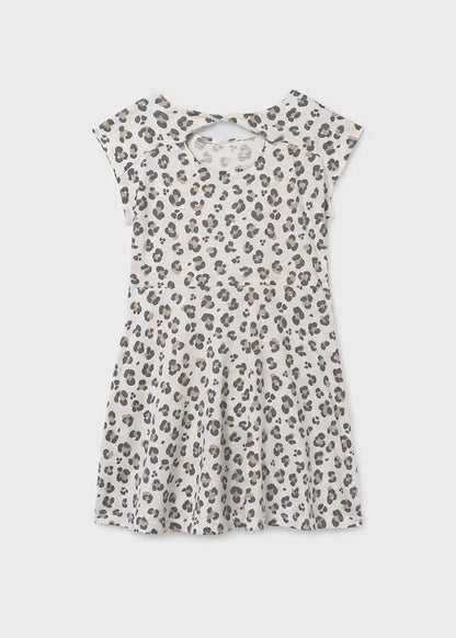 Vestido malha estampado rapariga