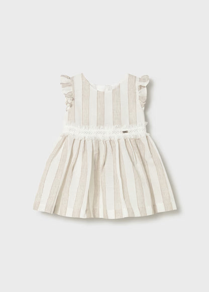 Vestido riscas bebé