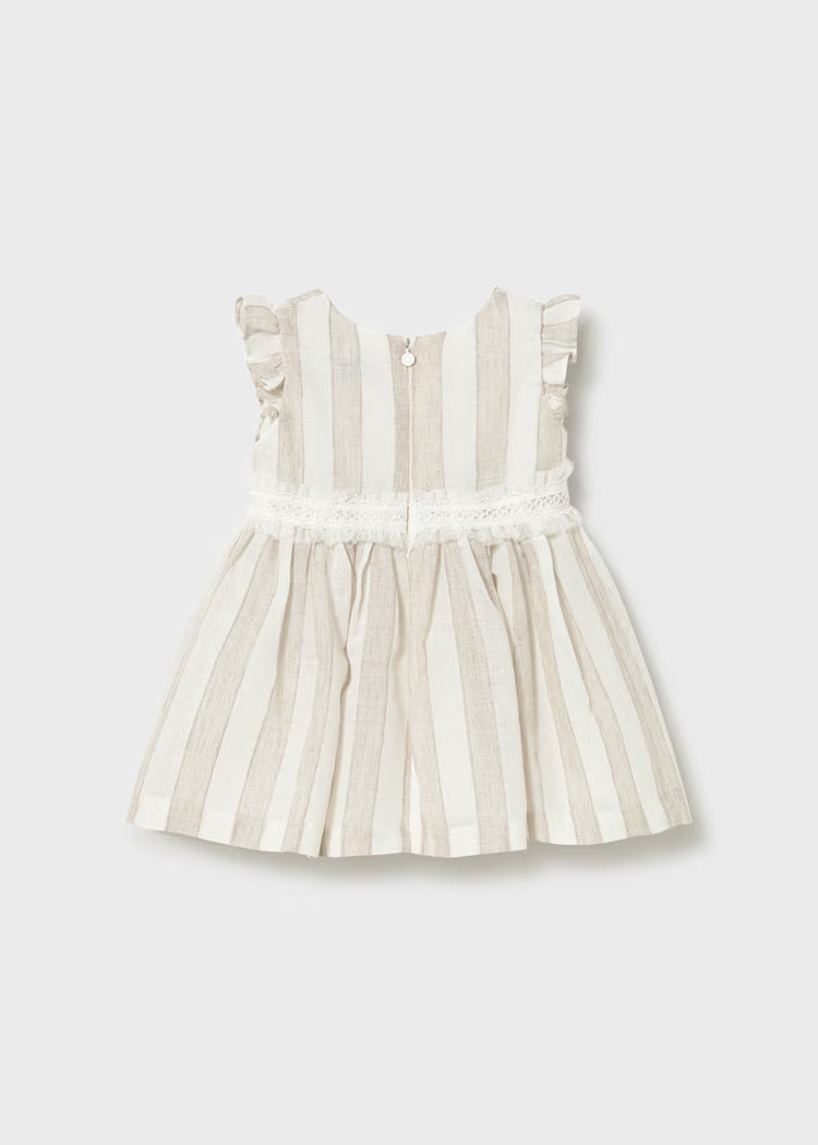 Vestido riscas bebé