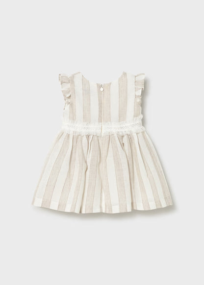 Vestido riscas bebé
