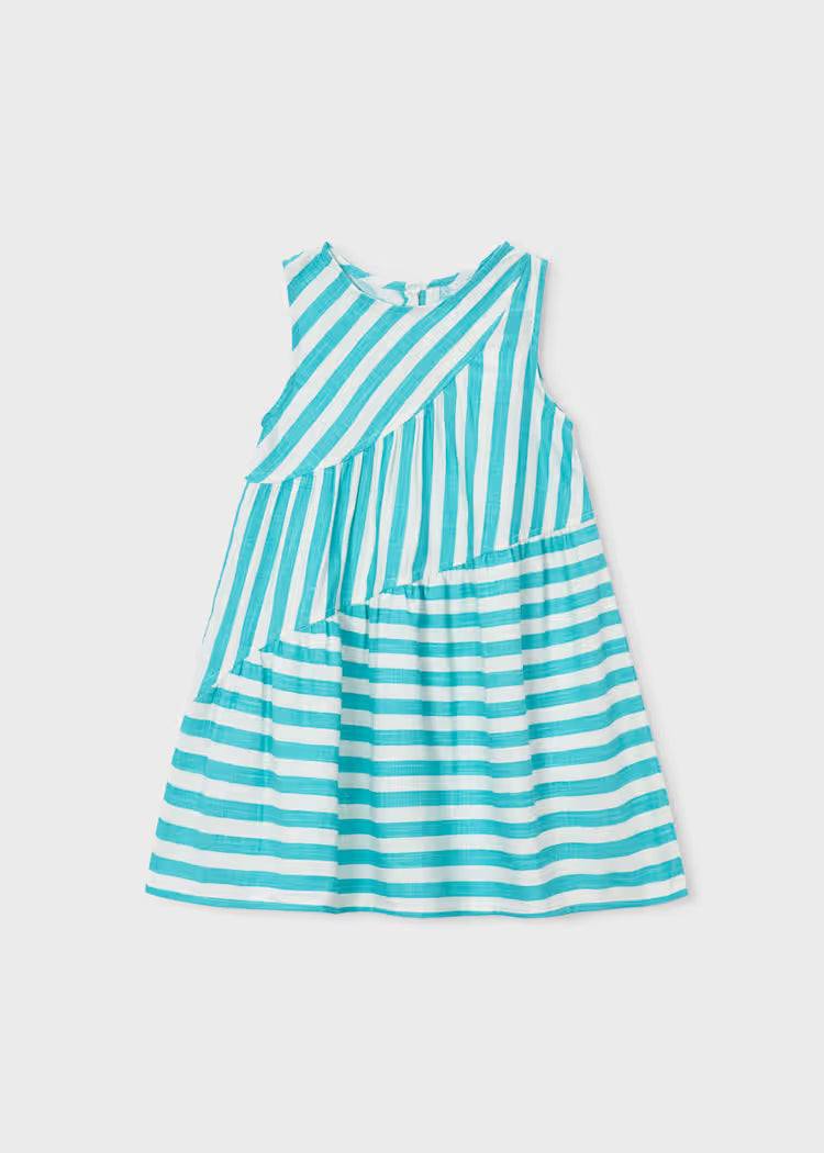 Vestido riscas menina