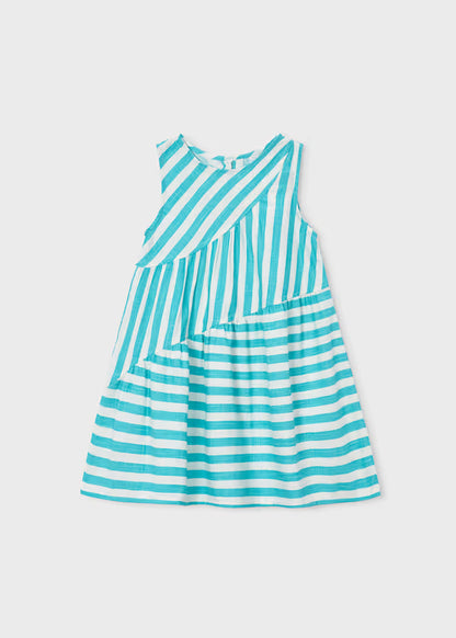 Vestido riscas menina