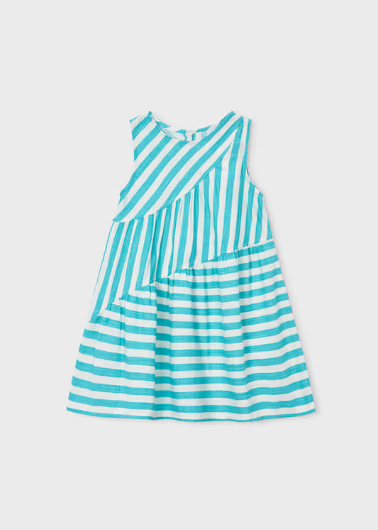 Vestido riscas menina