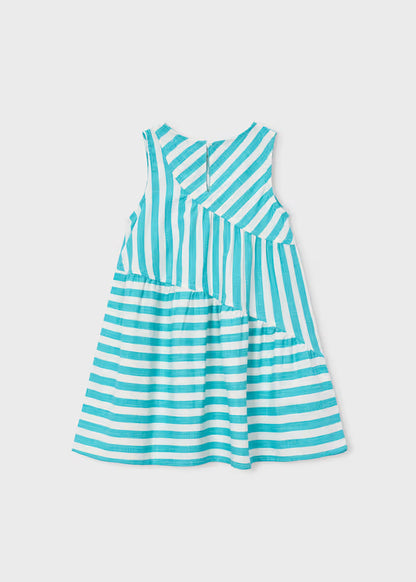 Vestido riscas menina